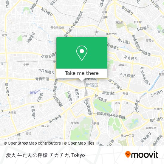 炭火 牛たんの檸檬 チカチカ map