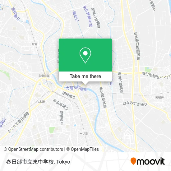 春日部市立東中学校 map