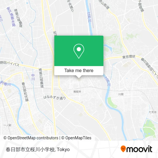 春日部市立桜川小学校 map