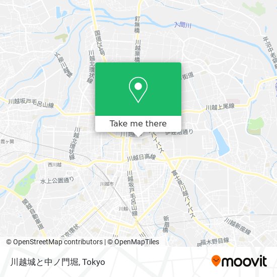 川越城と中ノ門堀 map