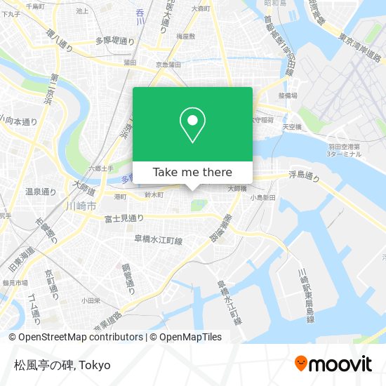 松風亭の碑 map