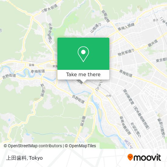 上田歯科 map