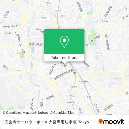 安楽寺オーロラ・ホール大宮専用駐車場 map