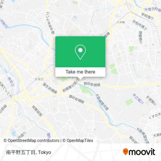 南平野五丁目 map