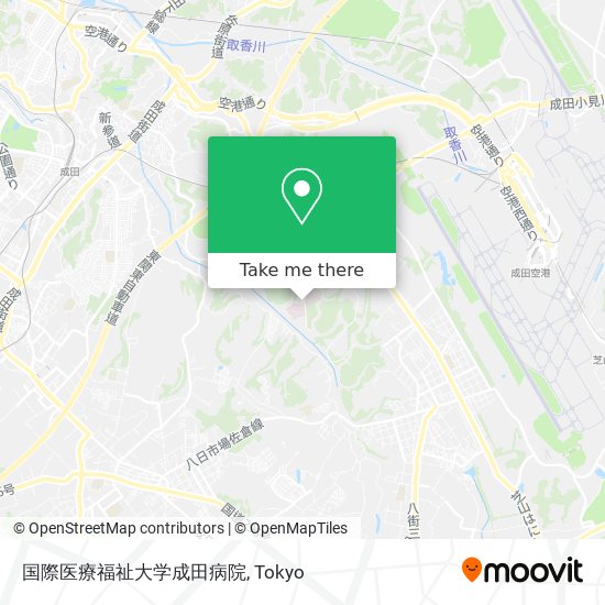 国際医療福祉大学成田病院 map