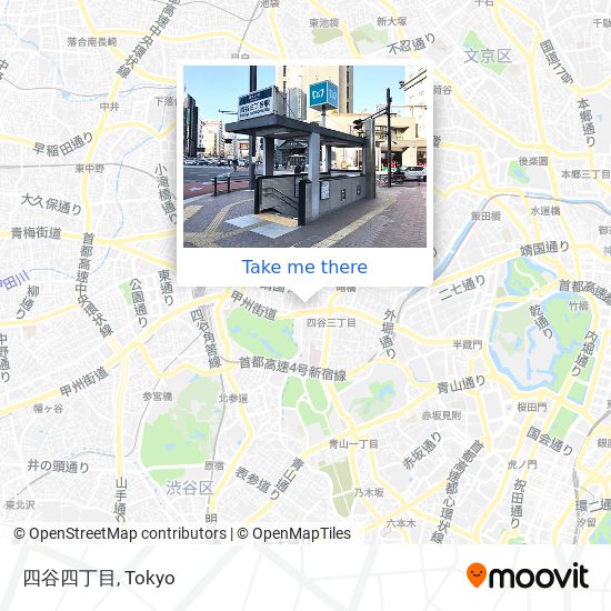 四谷四丁目 map
