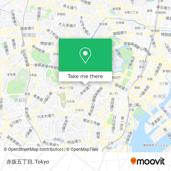 赤坂五丁目 map