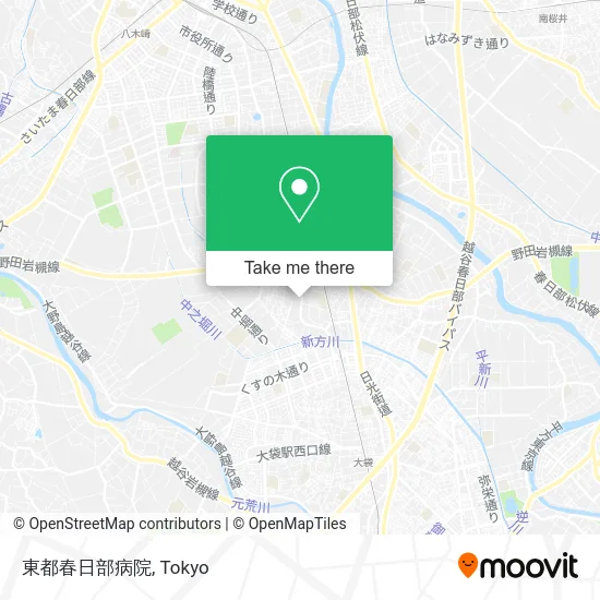 東都春日部病院 map