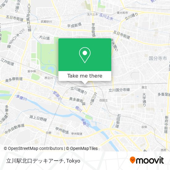 立川駅北口デッキアーチ map