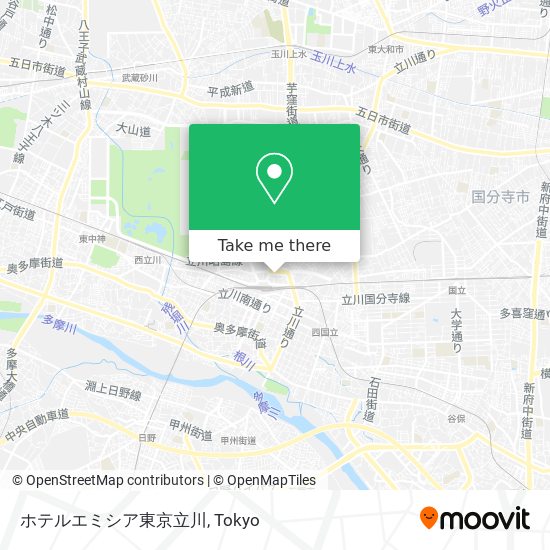 ホテルエミシア東京立川 map