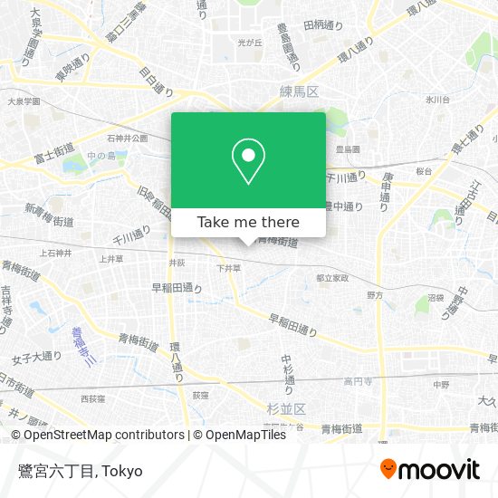 鷺宮六丁目 map