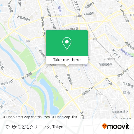 てづかこどもクリニック map