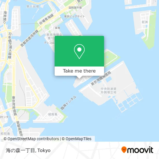 Umi No Mori 1-Chome map