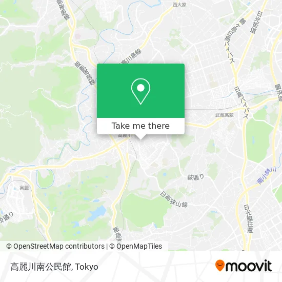 高麗川南公民館 map