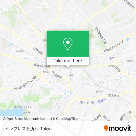インプレスト所沢 map