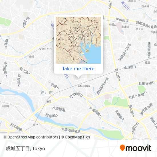 成城五丁目 map