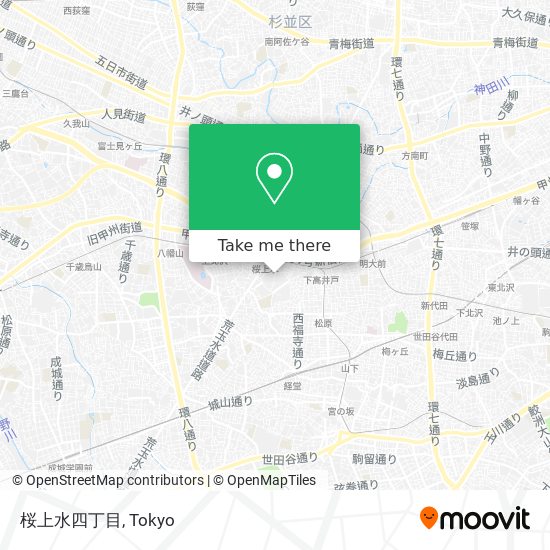 桜上水四丁目 map
