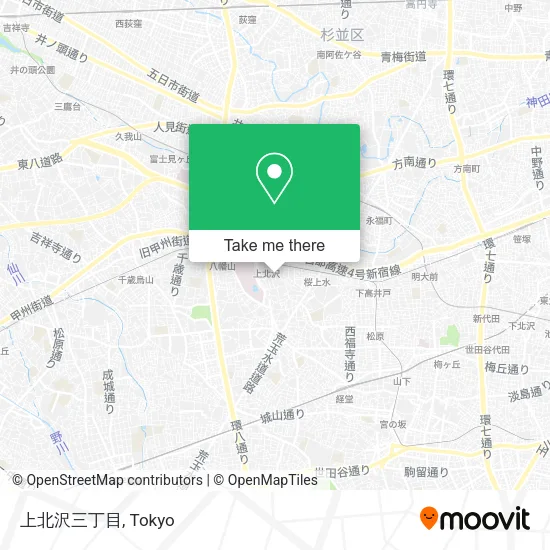 上北沢三丁目 map