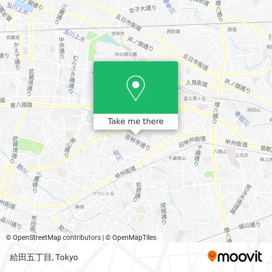 給田五丁目 map