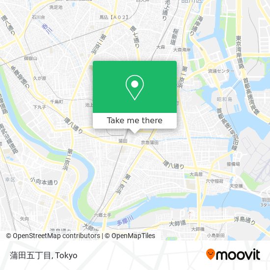 蒲田五丁目 map