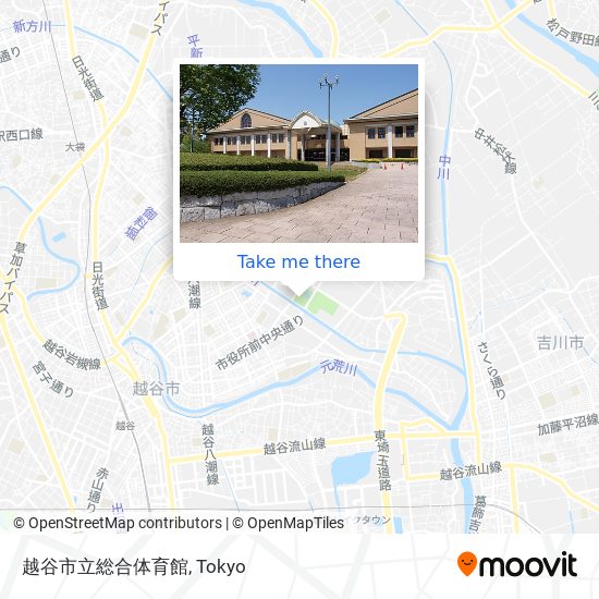 越谷市立総合体育館 map