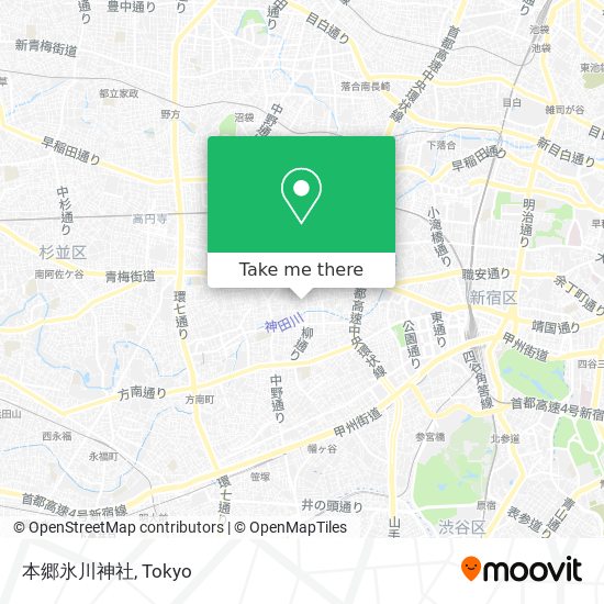 本郷氷川神社 map