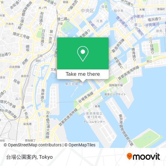 台場公園案内 map