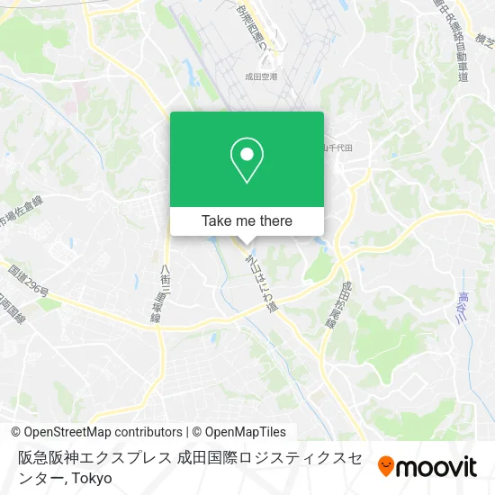 Hankyu Hanshin Express Narita International Logistics Center map