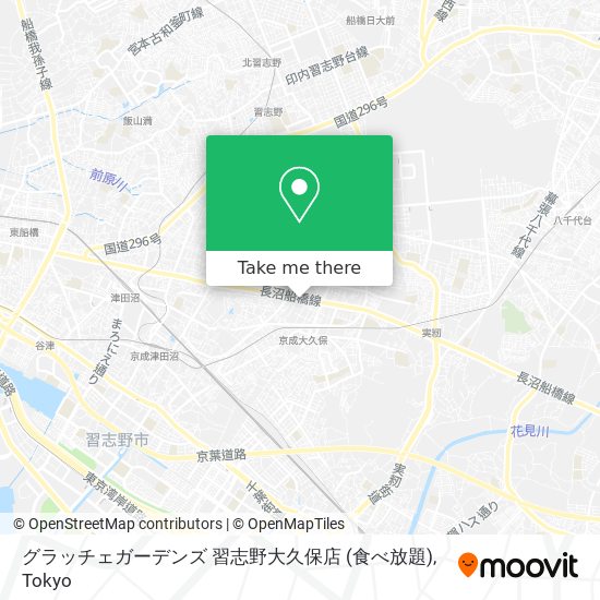 グラッチェガーデンズ 習志野大久保店 (食べ放題) map