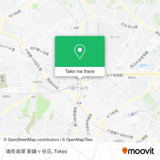 備長扇屋 新鎌ヶ谷店 map