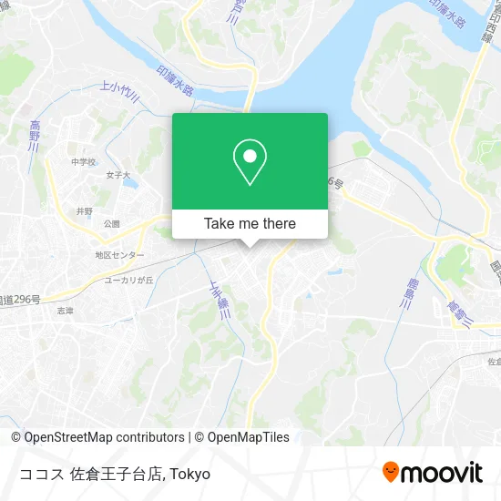 Coco's Sakura Ojirodai Branch map