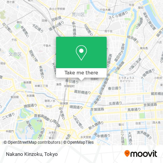 Nakano Kinzoku map