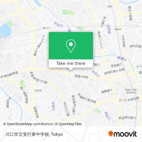 川口市立安行東中学校 map