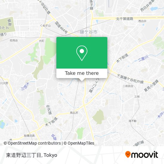 東道野辺三丁目 map