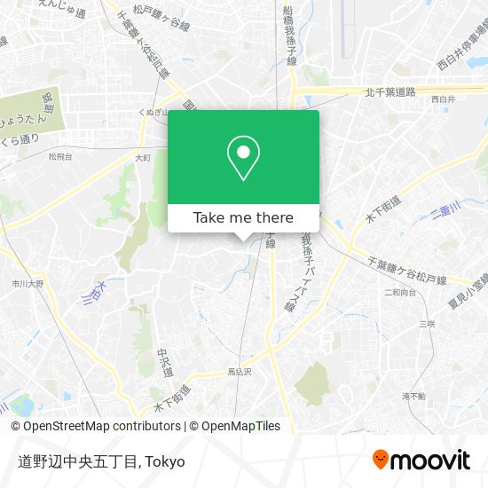 道野辺中央五丁目 map