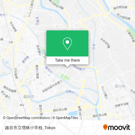 越谷市立増林小学校 map