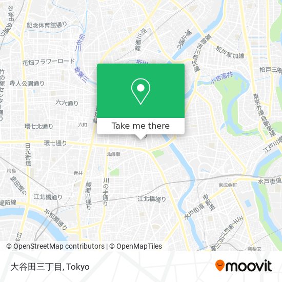 大谷田三丁目 map