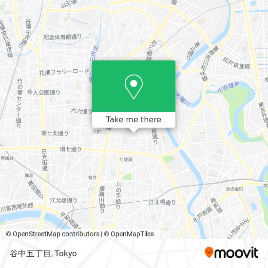 谷中五丁目 map