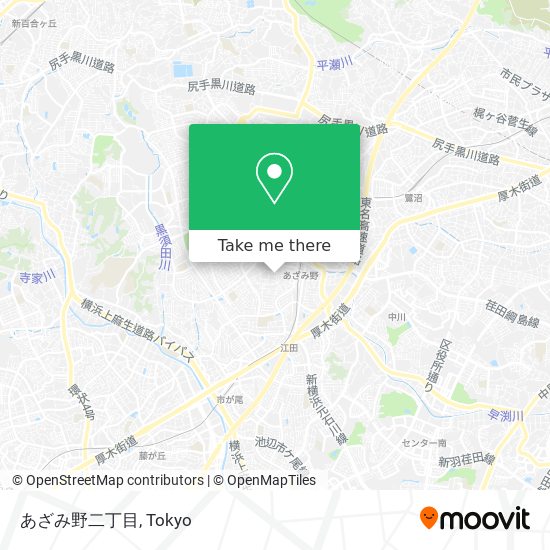 あざみ野二丁目 map