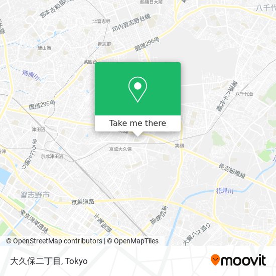 大久保二丁目 map