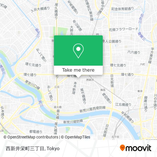 西新井栄町三丁目 map