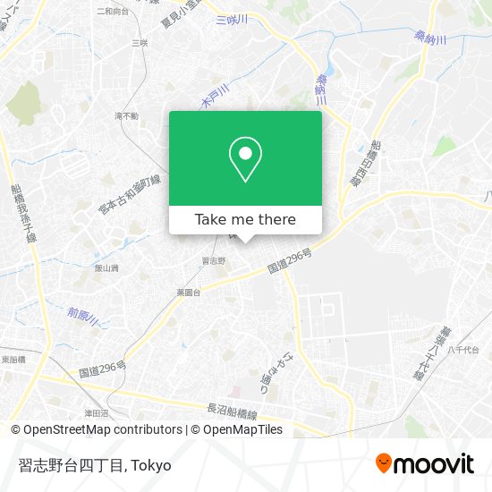 習志野台四丁目 map