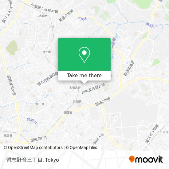 習志野台三丁目 map