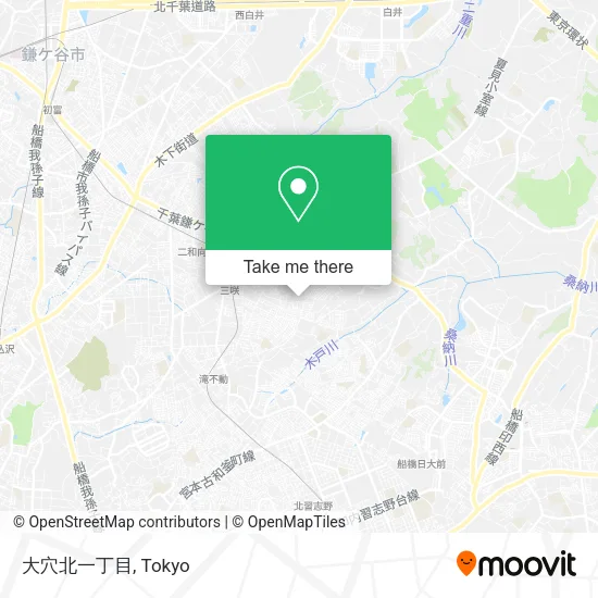 大穴北一丁目 map