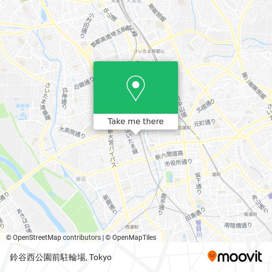 鈴谷西公園前駐輪場 map