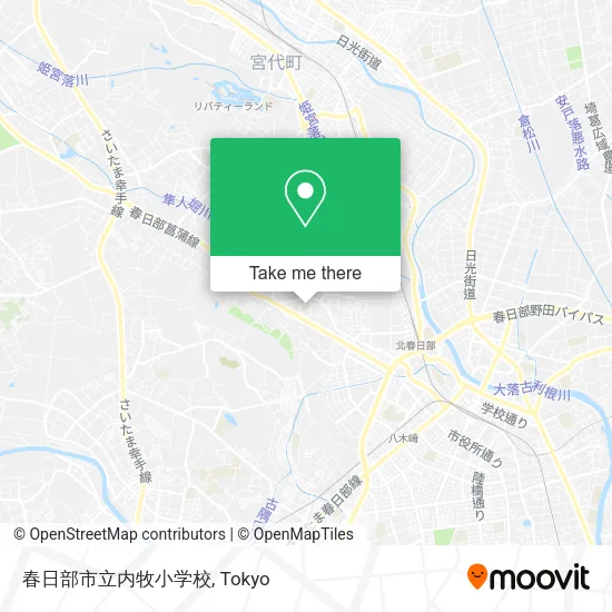 春日部市立内牧小学校 map