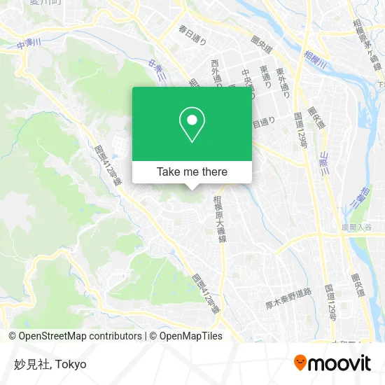 妙見社 map
