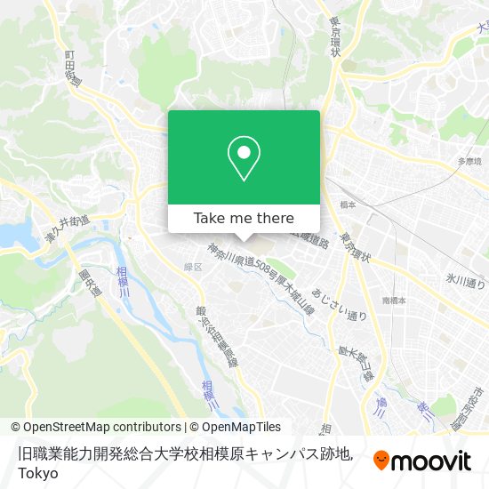 旧職業能力開発総合大学校相模原キャンパス跡地 map