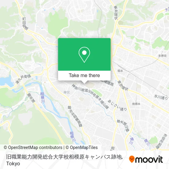 旧職業能力開発総合大学校相模原キャンパス跡地 map
