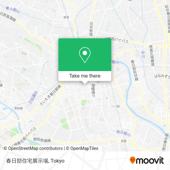 春日部住宅展示場 map